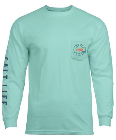 Men's Reel Livin' Long-Sleeve T-Shirt Blue $16.56 T-Shirts