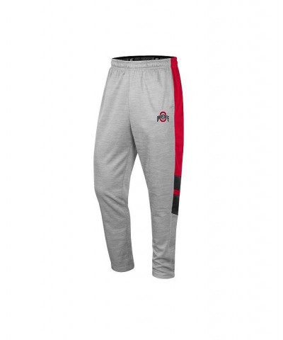 Men's Heathered Gray and Scarlet Ohio State Buckeyes Bushwood Pants $33.59 Pants