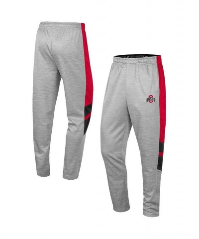 Men's Heathered Gray and Scarlet Ohio State Buckeyes Bushwood Pants $33.59 Pants