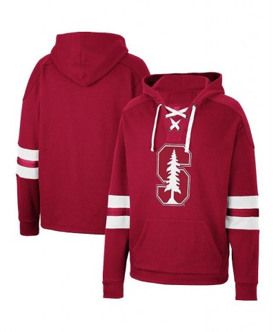 Men's Cardinal Stanford Cardinal Lace-Up 4.0 Pullover Hoodie $30.00 Sweatshirt