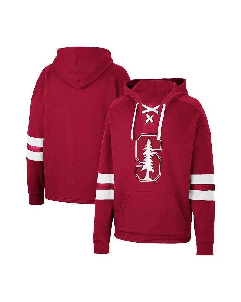 Men's Cardinal Stanford Cardinal Lace-Up 4.0 Pullover Hoodie $30.00 Sweatshirt