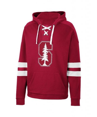 Men's Cardinal Stanford Cardinal Lace-Up 4.0 Pullover Hoodie $30.00 Sweatshirt