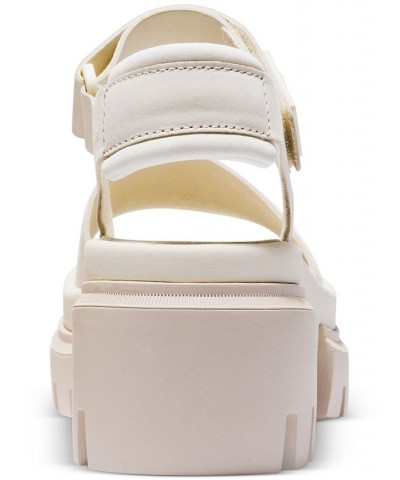 Women's Everleigh Lug-Sole Block-Heel Sandals White $44.40 Shoes