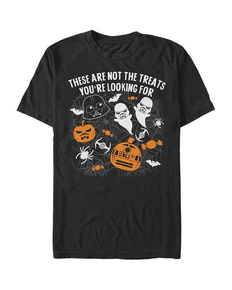 Star Wars Men's Happy Halloween Treats Short Sleeve T-Shirt Black $14.00 T-Shirts