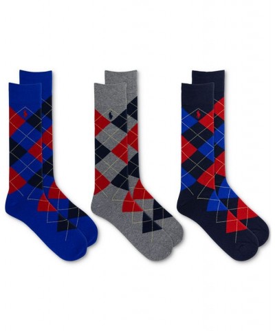 Ralph Lauren Men's Socks, Dress Argyle Crew 3 Pack Socks PD05 $13.94 Socks