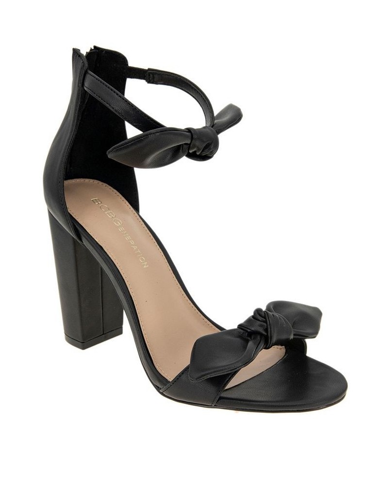 Women's Batani Block Heel Sandal Black $35.70 Shoes