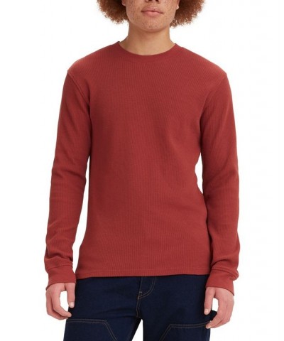 Men's Waffle Knit Thermal Long Sleeve T-Shirt PD04 $21.29 Shirts