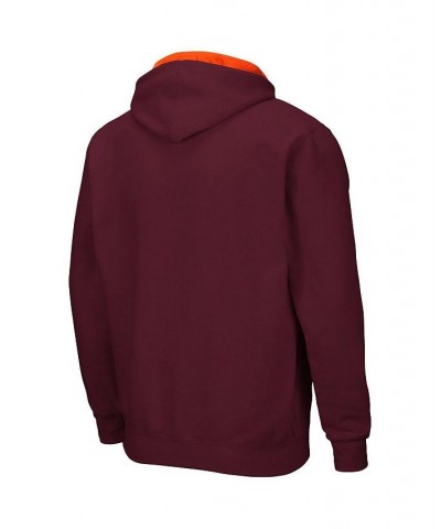 Men's Maroon Virginia Tech Hokies Arch Logo 3.0 Full-Zip Hoodie $35.39 Sweatshirt