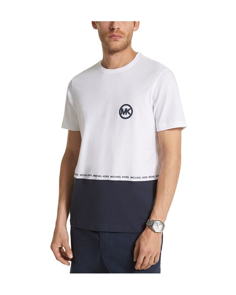 Men's Colorblocked Logo T-Shirt Blue $17.09 T-Shirts