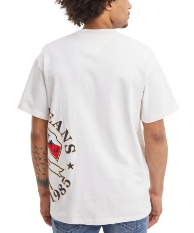 Men's Modern Side Logo T-Shirt White $21.56 T-Shirts