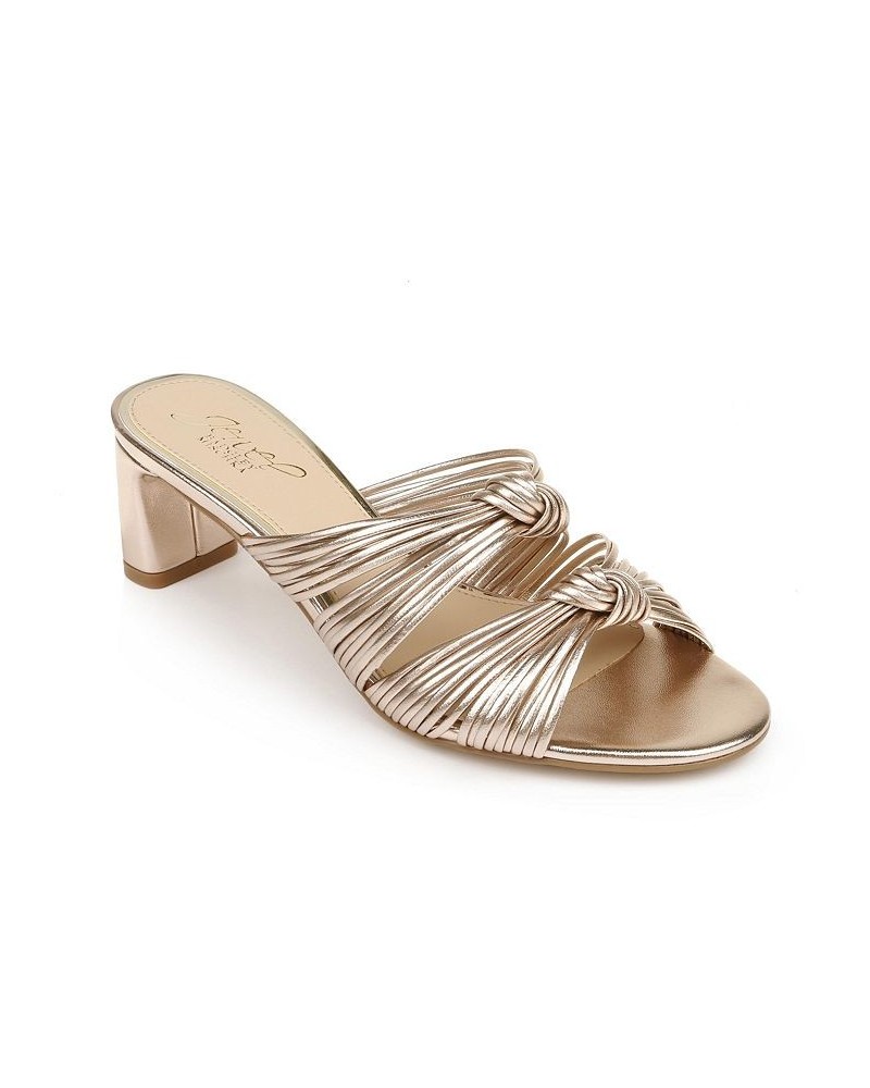 Women's Cheryl Evening Mule Sandals Pink $53.55 Shoes