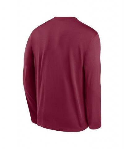 Men's Burgundy Philadelphia Phillies Authentic Collection Team Logo Legend Performance Long Sleeve T-shirt $26.40 T-Shirts