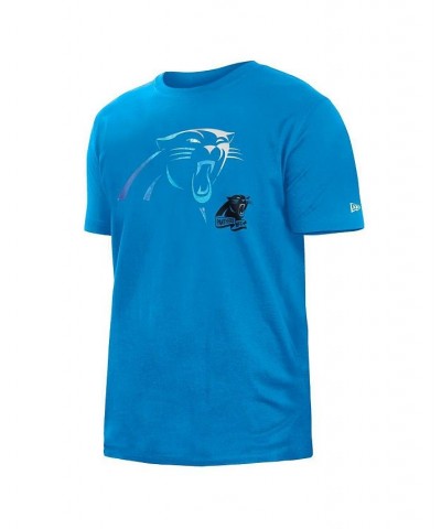 Men's Blue Carolina Panthers 2022 Sideline Ink Dye T-shirt $20.79 T-Shirts