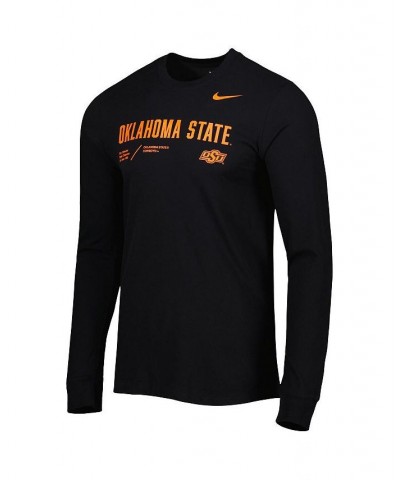 Men's Black Oklahoma State Cowboys Team Practice Performance Long Sleeve T-shirt $29.49 T-Shirts