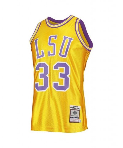 Men's Shaquille O'Neal Gold LSU Tigers 1990-91 Authentic Throwback College Jersey $114.70 Jersey