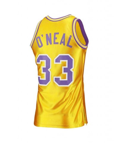 Men's Shaquille O'Neal Gold LSU Tigers 1990-91 Authentic Throwback College Jersey $114.70 Jersey