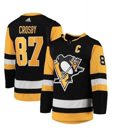 Men's Sidney Crosby Black Pittsburgh Penguins Home Captain Patch Primegreen Authentic Pro Player Jersey $88.80 Jersey