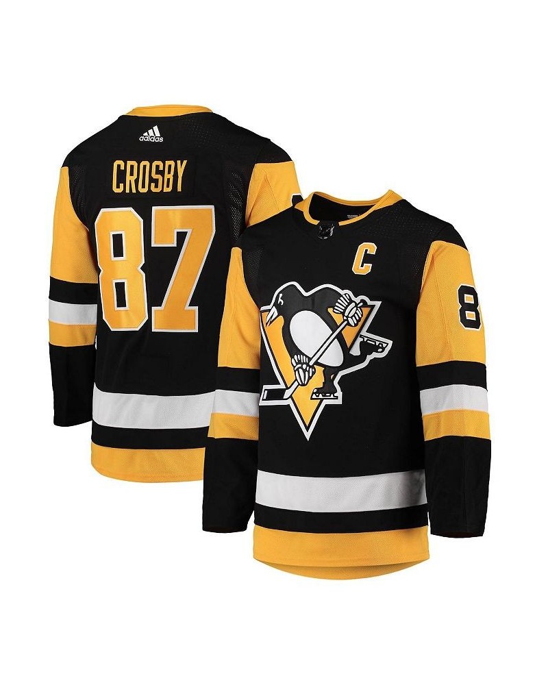 Men's Sidney Crosby Black Pittsburgh Penguins Home Captain Patch Primegreen Authentic Pro Player Jersey $88.80 Jersey