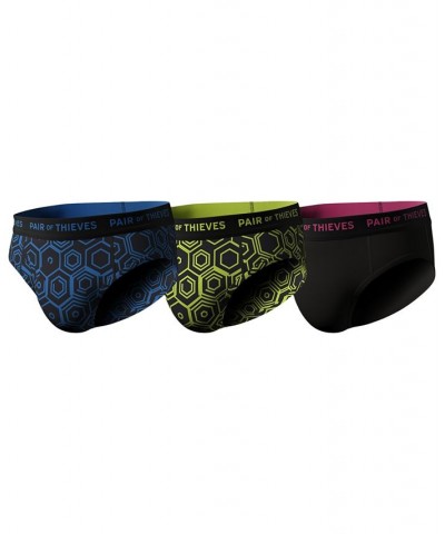 Men's Super-Fit Assorted Briefs, 3-Pack Black $17.15 Underwear