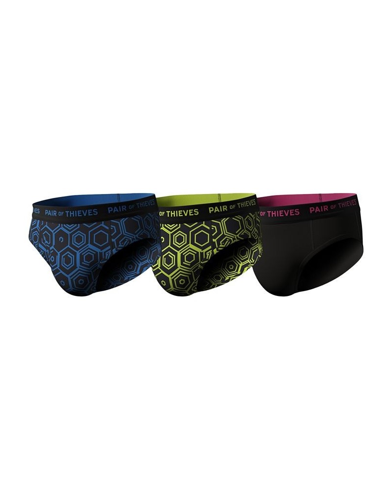 Men's Super-Fit Assorted Briefs, 3-Pack Black $17.15 Underwear