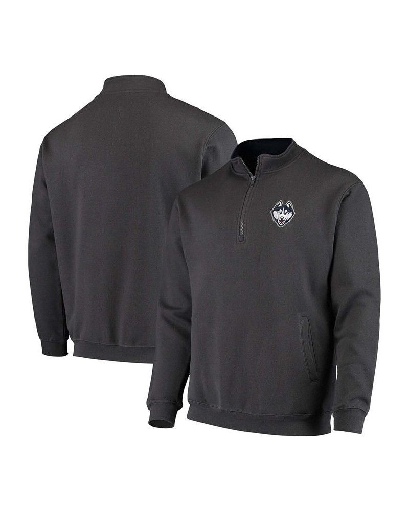 Men's Charcoal Uconn Huskies Tortugas Logo Quarter-Zip Jacket $24.00 Sweatshirt