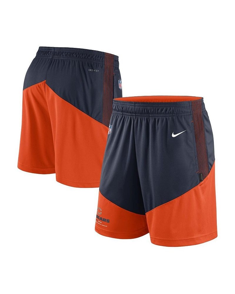 Men's Navy, Orange Chicago Bears Primary Lockup Performance Shorts $25.30 Shorts