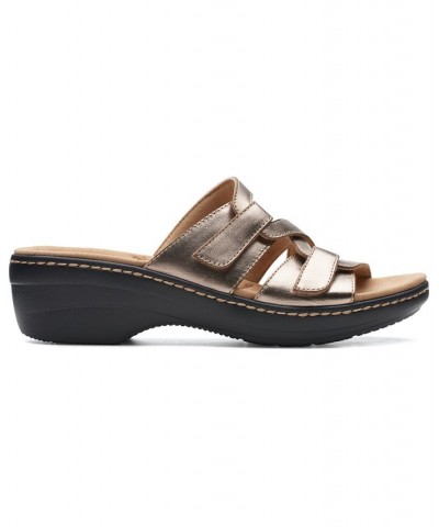 Women's Merliah Karli Slip-on Strappy Sandals Gray $38.95 Shoes