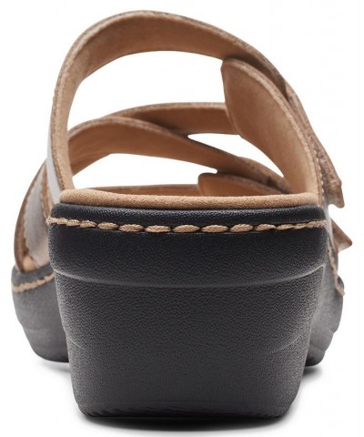 Women's Merliah Karli Slip-on Strappy Sandals Gray $38.95 Shoes