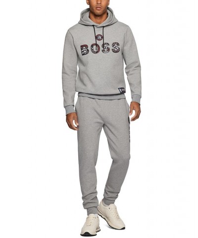 BOSS Men's NBA Toronto Raptors Cotton-Blend Hoodie Silver $88.36 Sweatshirt