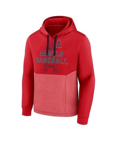 Men's Branded Red Los Angeles Angels Call the Shots Pullover Hoodie $37.60 Sweatshirt