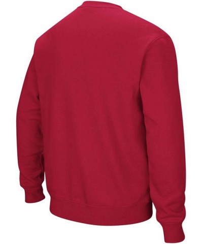 Men's Crimson Alabama Crimson Tide Arch Logo Crew Neck Sweatshirt $30.00 Sweatshirt