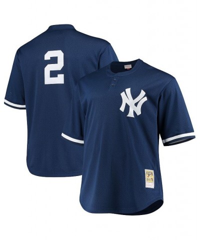 Men's Derek Jeter Navy New York Yankees Big and Tall Batting Practice Replica Player Jersey $40.70 Jersey