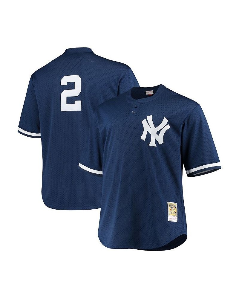 Men's Derek Jeter Navy New York Yankees Big and Tall Batting Practice Replica Player Jersey $40.70 Jersey