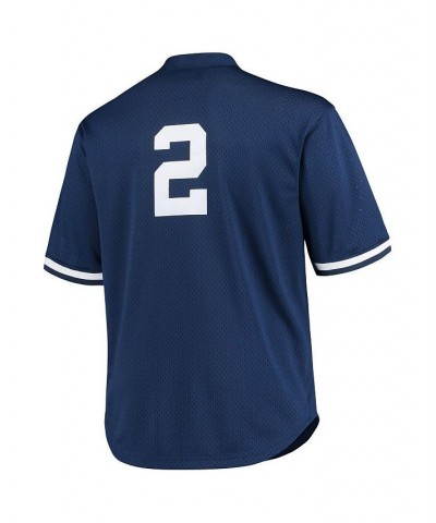 Men's Derek Jeter Navy New York Yankees Big and Tall Batting Practice Replica Player Jersey $40.70 Jersey