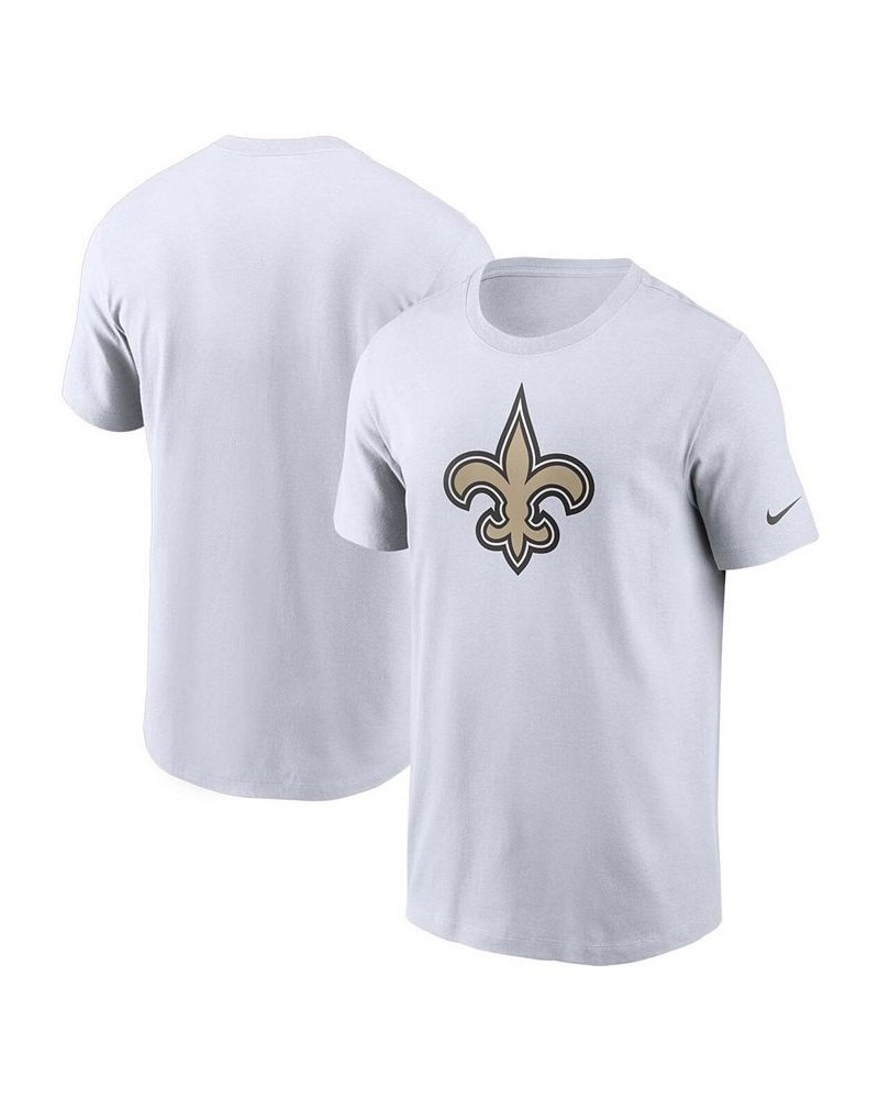 Men's White New Orleans Saints Primary Logo T-shirt $15.12 T-Shirts