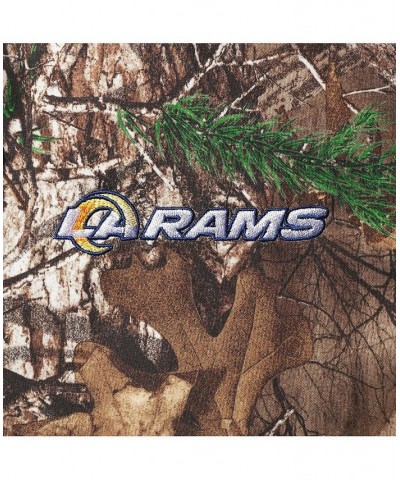 Men's Realtree Camo Los Angeles Rams Circle Champion Tech Fleece Pullover Hoodie $38.99 Sweatshirt