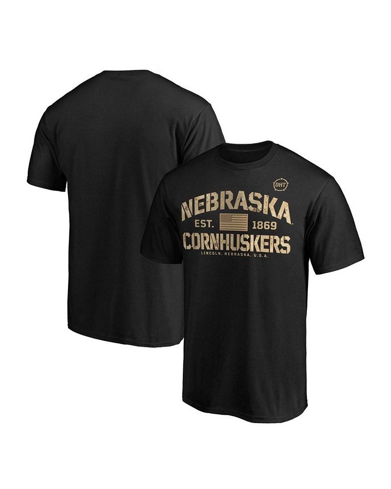 Men's Black Nebraska Huskers OHT Military-Inspired Appreciation Boot Camp T-shirt $14.00 T-Shirts