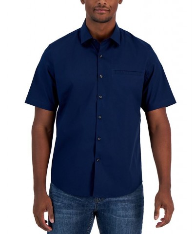 Men's Modern Classic-Fit Stretch Solid Button-Down Shirt PD03 $15.00 Shirts