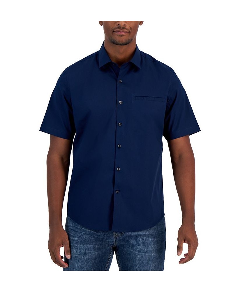 Men's Modern Classic-Fit Stretch Solid Button-Down Shirt PD03 $15.00 Shirts