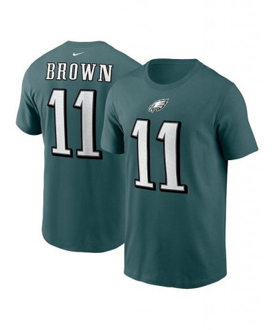 Men's A.J. Brown Midnight Green Philadelphia Eagles Player Name & Number T-shirt $29.99 T-Shirts