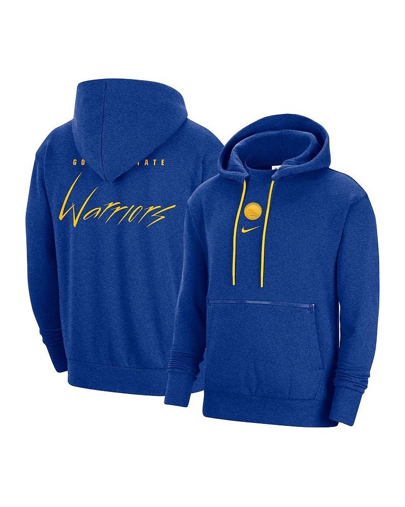 Men's Heather Royal Golden State Warriors Courtside Versus Flight Pullover Hoodie $33.60 Sweatshirt