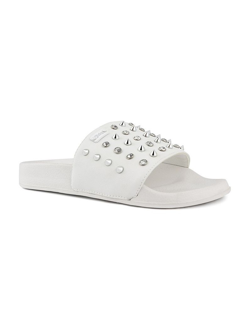 Women's Slone Slide Sandal White $14.40 Shoes