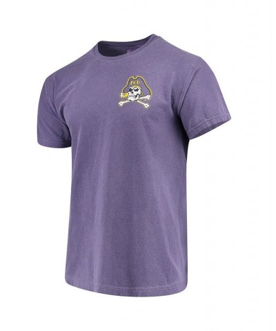 Men's Purple ECU Pirates Baseball Flag Comfort Colors T-shirt $18.90 T-Shirts