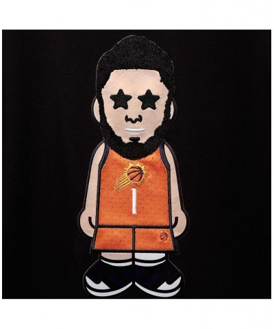 Men's Devin Booker Black Phoenix Suns Caricature T-shirt $29.25 T-Shirts