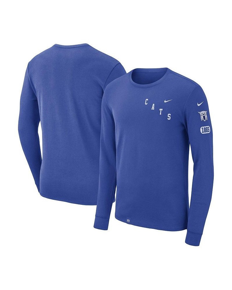 Men's Royal Kentucky Wildcats Repeat Logo 2-Hit Long Sleeve T-shirt $18.00 T-Shirts