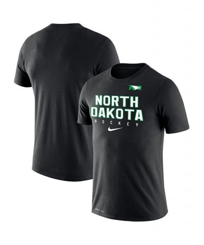 Men's Black North Dakota Team Hockey Legend Performance T-shirt $28.49 T-Shirts