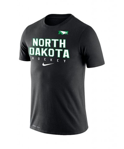 Men's Black North Dakota Team Hockey Legend Performance T-shirt $28.49 T-Shirts