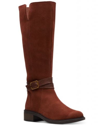 Maye Shine Riding Boots Brown $40.97 Shoes