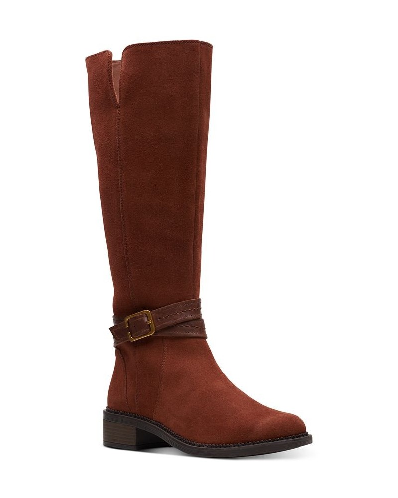 Maye Shine Riding Boots Brown $40.97 Shoes