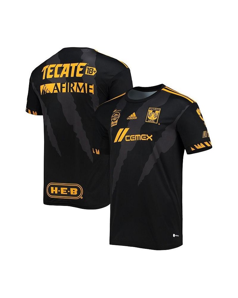 Men's Black Tigres UANL 2022 Replica AEROREADY Third Jersey $53.99 Jersey